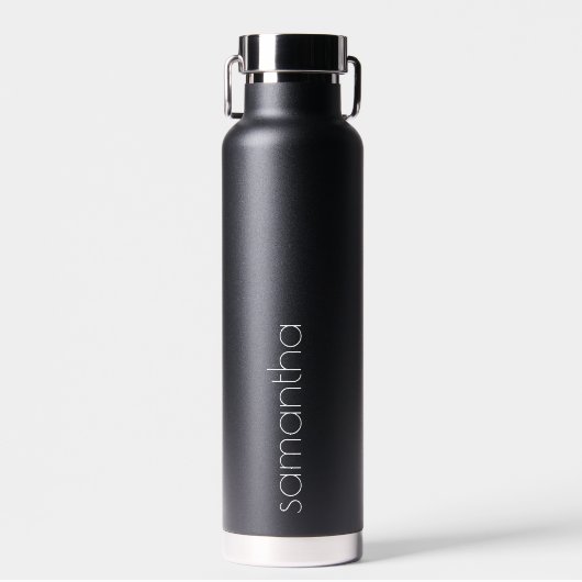 Bouteille D'eau monogramme personnalisé simple (Avant)
