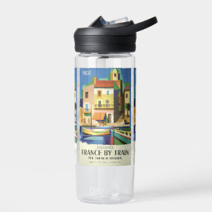 Bouteille D'eau Monogramme personnalisé Vintage voyage FRANCE