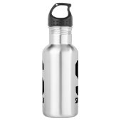 Bouteille d'eau monogramme personnalisée | Cadeau  (Devant)