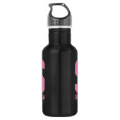 Bouteille d'eau monogramme personnalisée | Cadeau  (Dos)