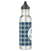 Bouteille D'eau Monogramme Plaid Blue Lodge (Gauche)