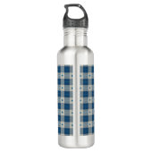Bouteille D'eau Monogramme Plaid Blue Lodge (Dos)