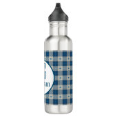 Bouteille D'eau Monogramme Plaid Blue Lodge (Droite)