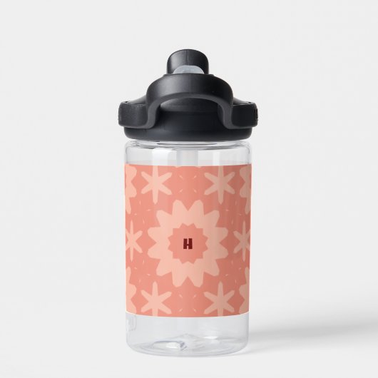 Bouteille D'eau monogramme rose (Salle de sport)