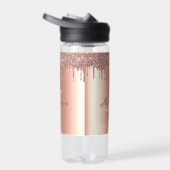Bouteille D'eau Monogramme Rose Gold Parties scintillant Drives Gi (Droite)