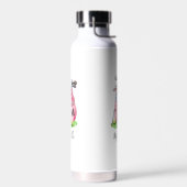 Bouteille D'eau Monogramme Rose Nom de Golf (Gauche)