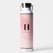 Bouteille D'eau Monogramme Rose Simple (Avant)