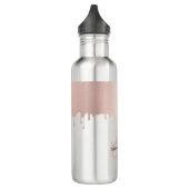 Bouteille D'eau Monogramme Rose tendance Pink Gold (Gauche)