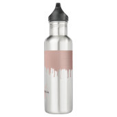 Bouteille D'eau Monogramme Rose tendance Pink Gold (Droite)