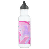 Bouteille D'eau Monogramme rose, violet, Mint vert Marbre Art (Droite)