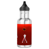 BOUTEILLE D'EAU MONOGRAMME RUBIS ROUGE PROFESSEUR DE GOLF (Droite)