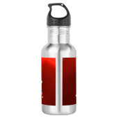 BOUTEILLE D'EAU MONOGRAMME RUBIS ROUGE PROFESSEUR DE GOLF (Dos)