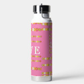 Bouteille D'eau Monogramme Rustique Daisy Floral Love Rose (Gym)