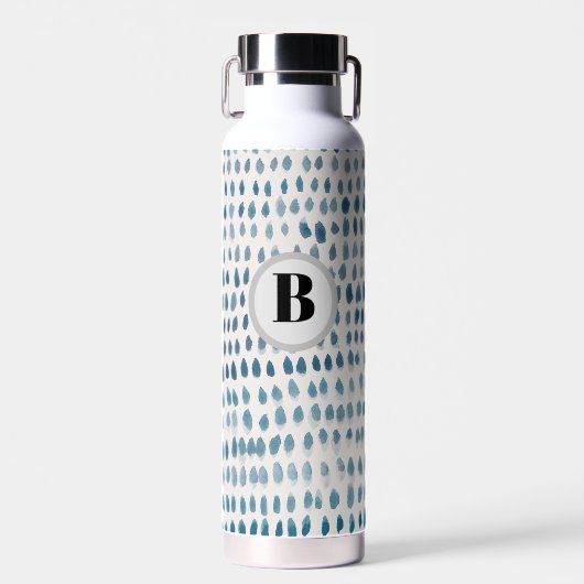 Bouteille D'eau Monogramme Seaglass Motif Océan (Avant)