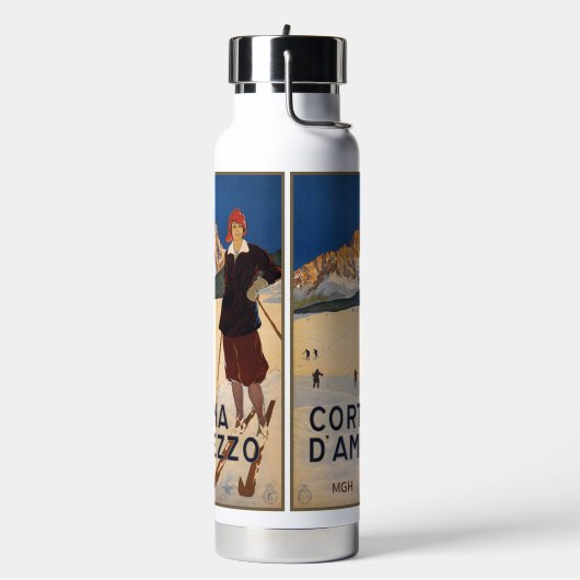 Bouteille D'eau Monogramme sur mesure Italie Ski (Gym)