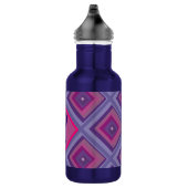 Bouteille D'eau Monogramme Tendance initiale Motif rose violet (Droite)