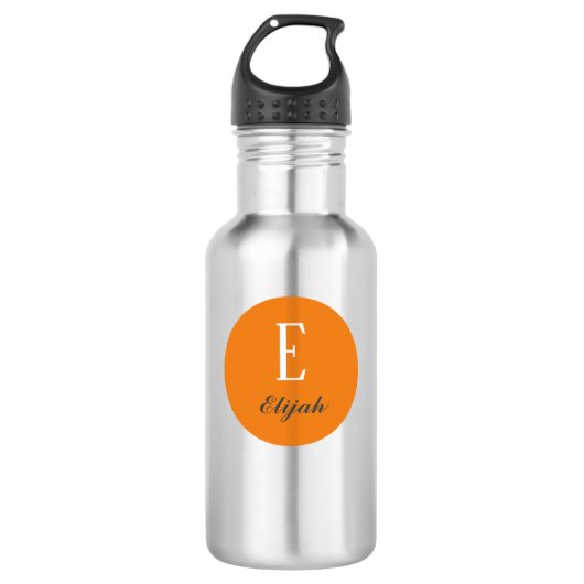 Bouteille D'eau monogramme Twilight nom customisé et initiale (Devant)