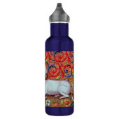 Bouteille D'eau MONOGRAMME UNICORN FLEUVES Florales Bleues Rouges (Droite)