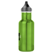 Bouteille D'eau Monogramme vert moderne personnalisé (Droite)