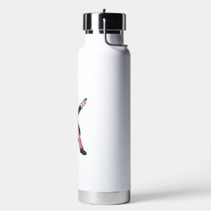 Bouteille D'eau Monsieur patriotique Dabbing Design vectoriel vint