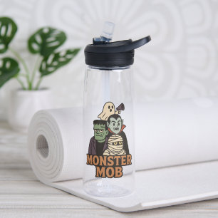 Bouteille D'eau Monstre Mob Retro Halloween Vampire Momie Fantôme