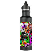 Bouteille D'eau Monstres caractères mignons Motif d'Halloween (Gauche)