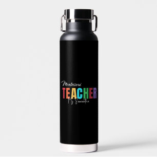 Bouteille D'eau Montessori Enseignant coloré Personnalisé