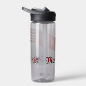 Bouteille D'eau Montjoie! Saint-Denis! Red Oriflamme with Sun (Droite)