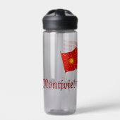 Bouteille D'eau Montjoie! Saint-Denis! Red Oriflamme with Sun (Extérieur)