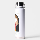 Bouteille D'eau Morty Goodbye Moonmen Citation Graphique (Arrière)