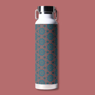 Bouteille D'eau Mosaïque ancienne modèle géométrique floral