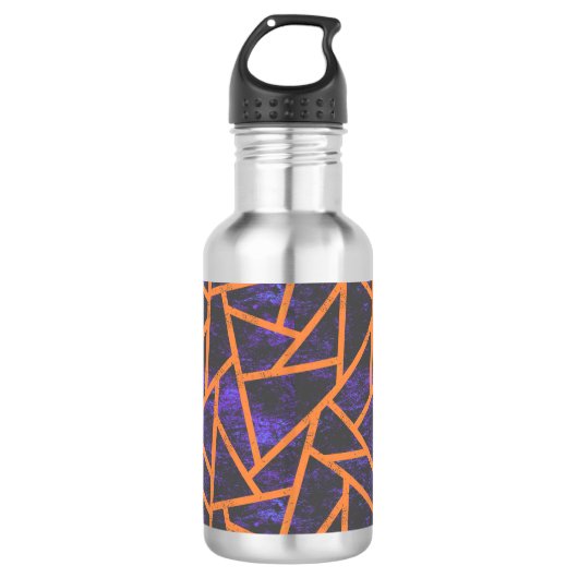 Bouteille D'eau Mosaïque d'Halloween (Devant)