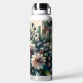 Bouteille D'eau Mosaïque géométrique florale Thermique (Plage)