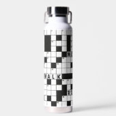 Bouteille D'eau Mot-De-Mots Puzzle Avec Mots (Avant)