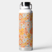 Bouteille D'eau Motif à fleurs Orange Retro (Plage)