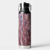 Bouteille D'eau Motif Abstrait en pierre minérale rouge (Salle de sport)
