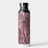 Bouteille D'eau Motif Abstrait en pierre minérale rouge (Gauche)