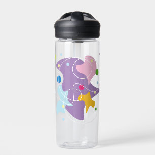Bouteille D'eau Motif abstrait tendance dans les couleurs violet e
