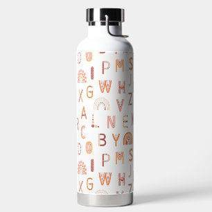 Bouteille D'eau Motif Alphabet arc-en-ciel amusant