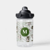 Bouteille D'eau Motif animal mignon en forêt sauvage Monogramme (Salle de sport)