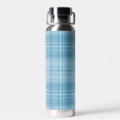 Bouteille D'eau Motif Aqua Plaid (Arrière)