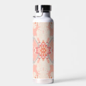 Bouteille D'eau Motif baroque moderne en rouge rose (Plage)