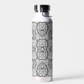 Bouteille D'eau Motif blanc noir mignon (Gauche)