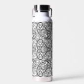 Bouteille D'eau Motif blanc noir mignon (Avant)