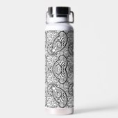 Bouteille D'eau Motif blanc noir mignon (Arrière)