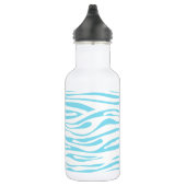 Bouteille D'eau Motif bleu de rayure de zèbre (Droite)