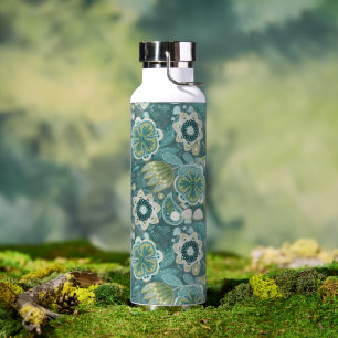 Bouteille D'eau Motif botanique boho floral