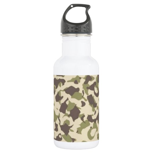 Bouteille D'eau Motif Camo (Devant)
