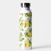 Bouteille D'eau Motif citron, Fleurs de citron, Feuilles, Citrus (Gauche)