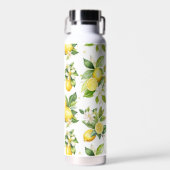 Bouteille D'eau Motif citron, Fleurs de citron, Feuilles, Citrus (Avant)